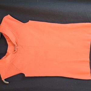 Ann Taylor rayon orange blouse size XS.